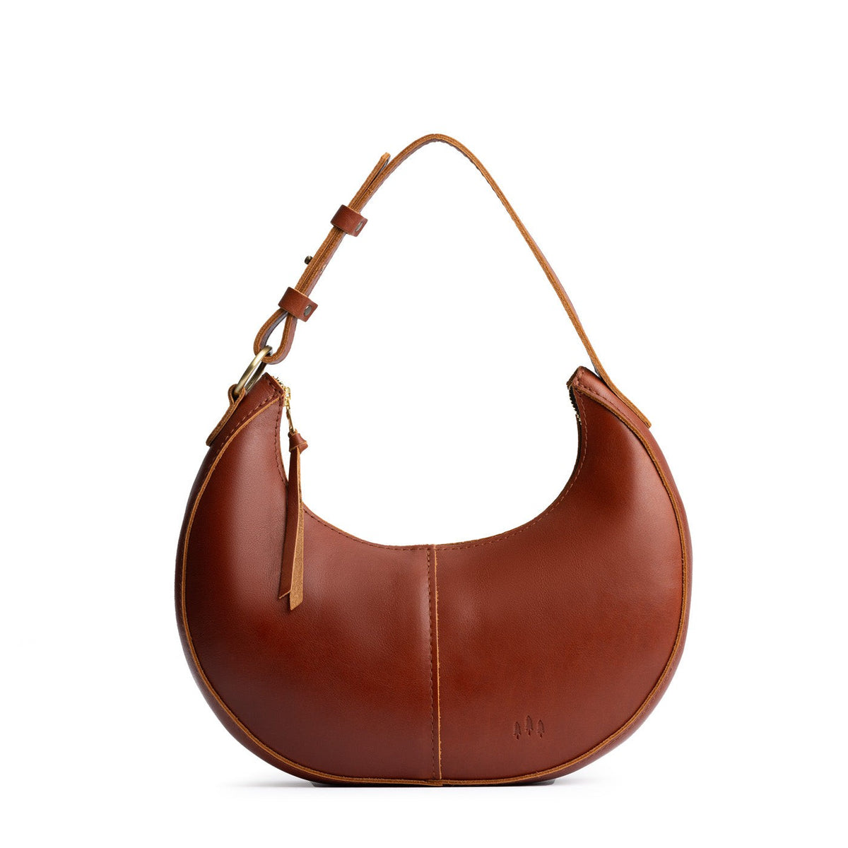 'Almost Perfect' Nora Shoulder Bag - Chestnut / Small