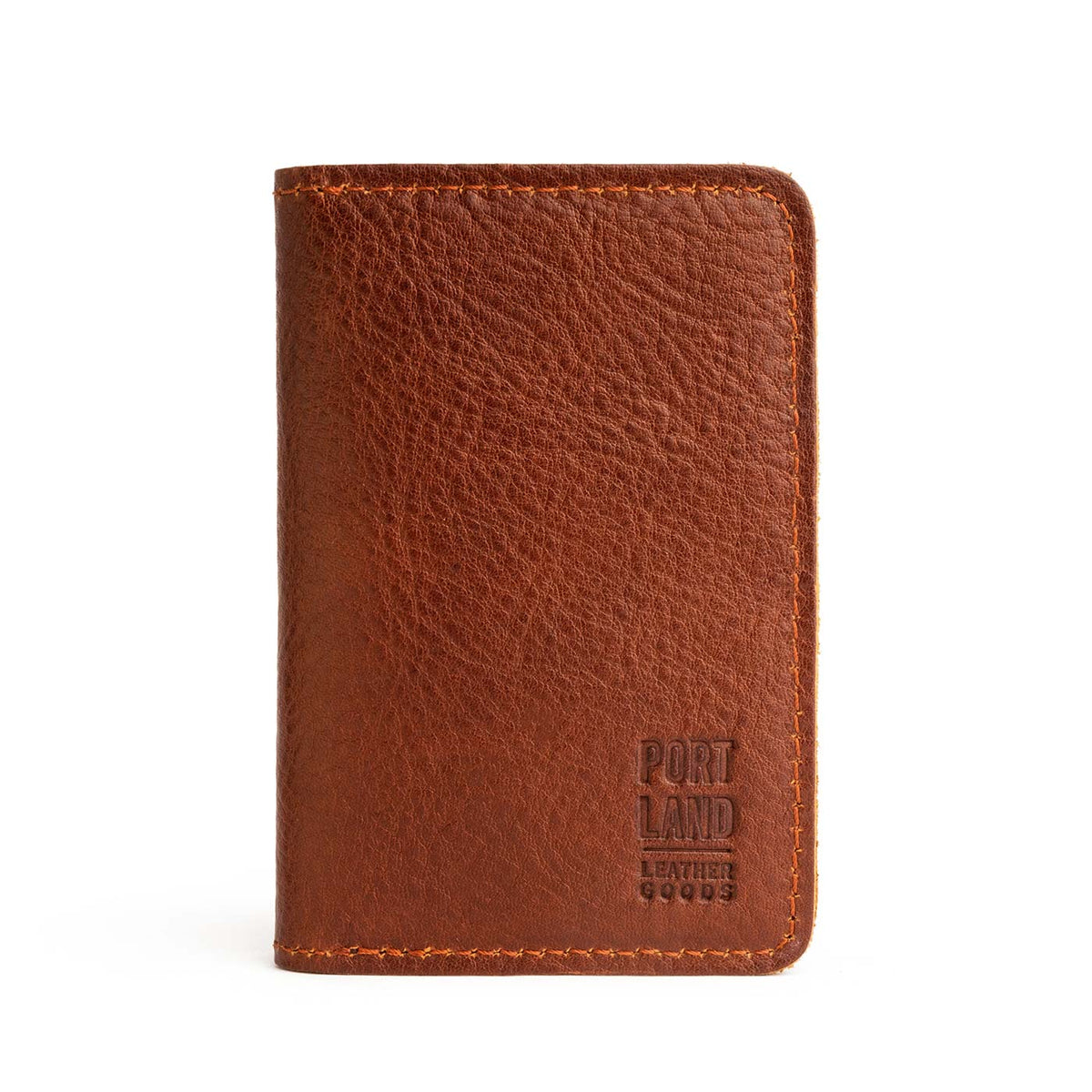 'Almost Perfect' Leather Modern Passport Holder - Nutmeg
