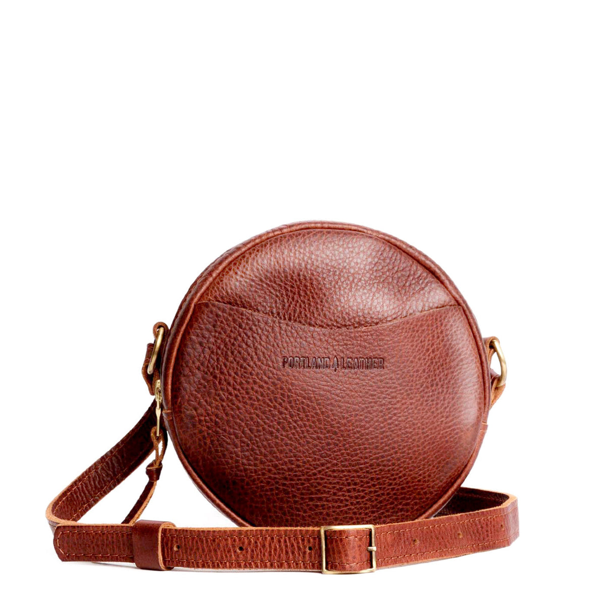 'Almost Perfect' Circle Crossbody - Nutmeg / Small