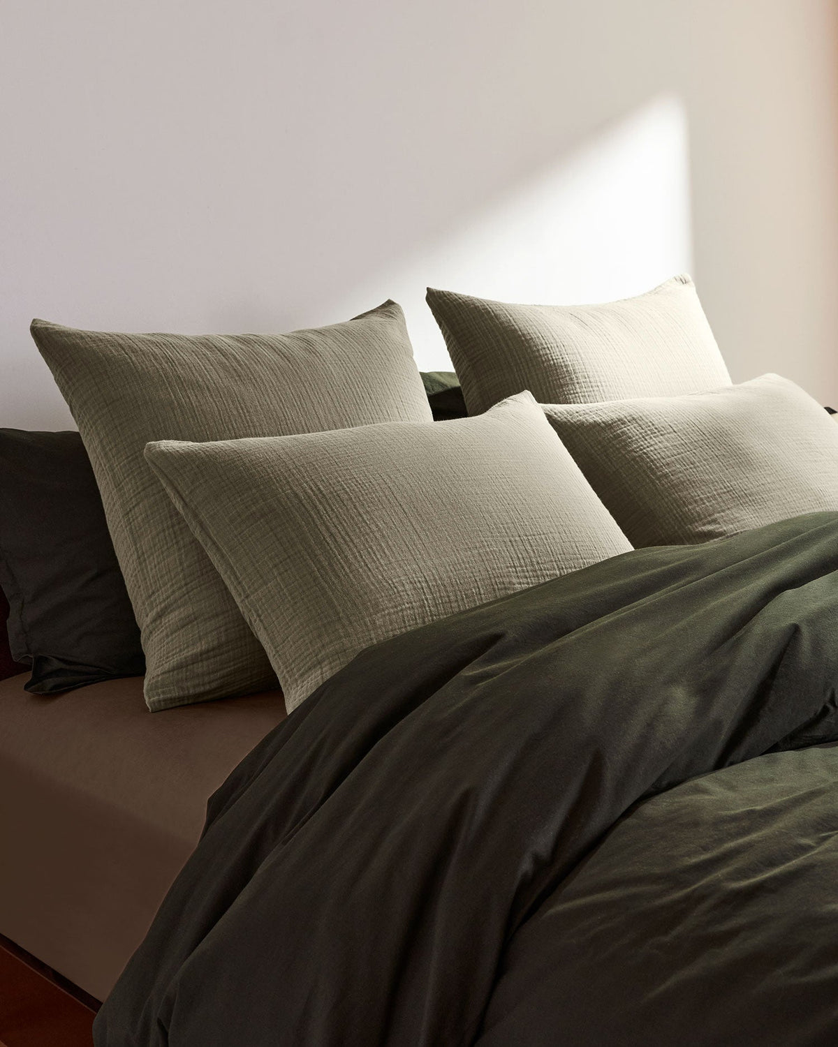 Organic Cloud Cotton Sham Set (Moss) - Image 5