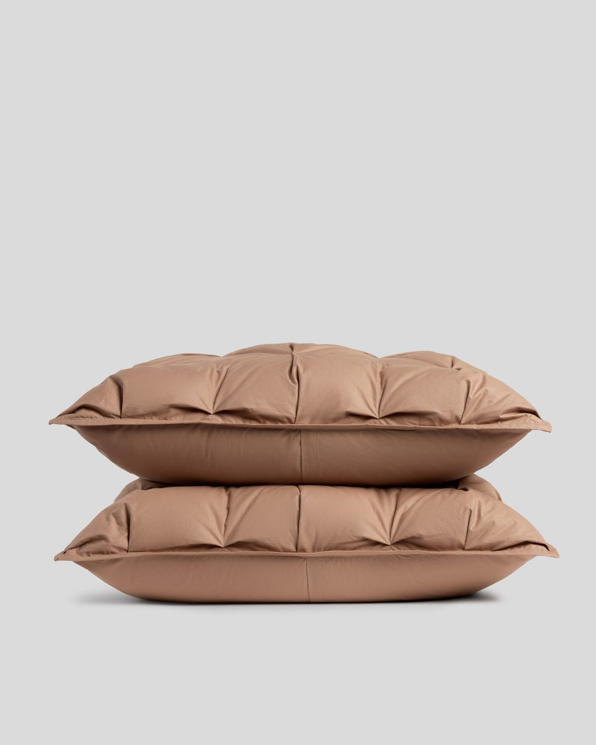 Organic Cotton Puff Shams (Adobe)