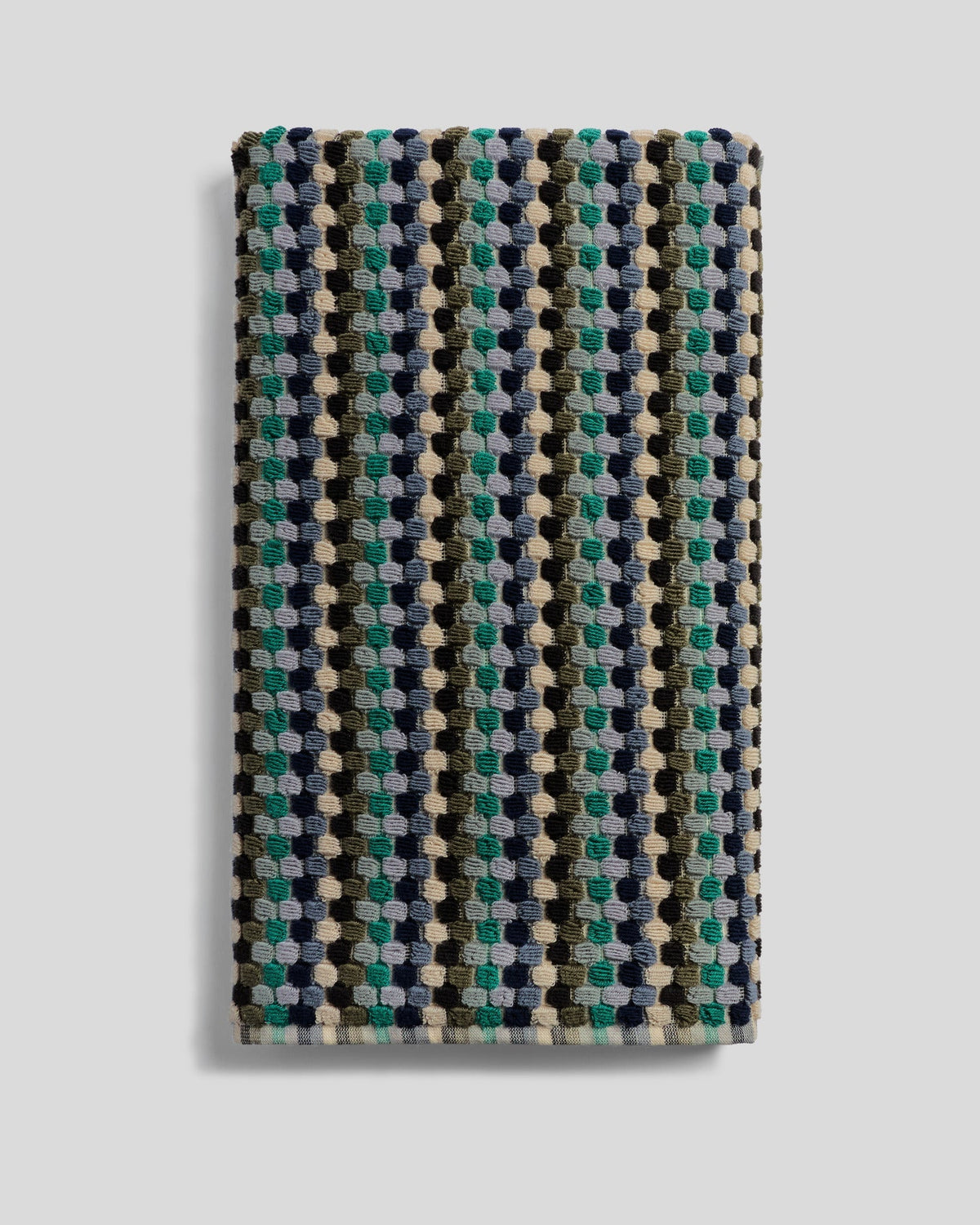 Organic Cotton Mosaic Towels (Sea) - Bath Towel