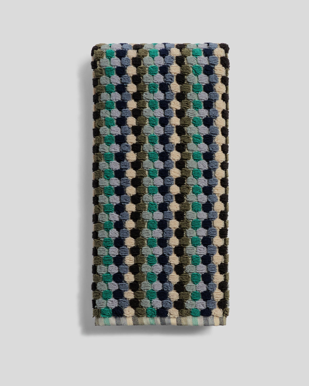 Organic Cotton Mosaic Towels (Sea) - Hand Towel