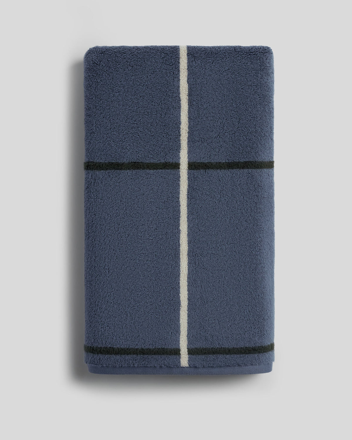 Organic Plush Towels (Dusk Windowpane) - Bath Towel