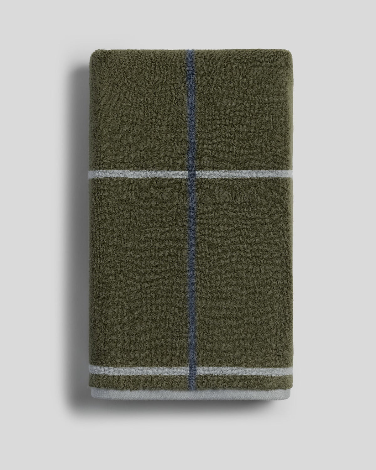 Organic Plush Towels (Thyme Windowpane) - Bath Towel