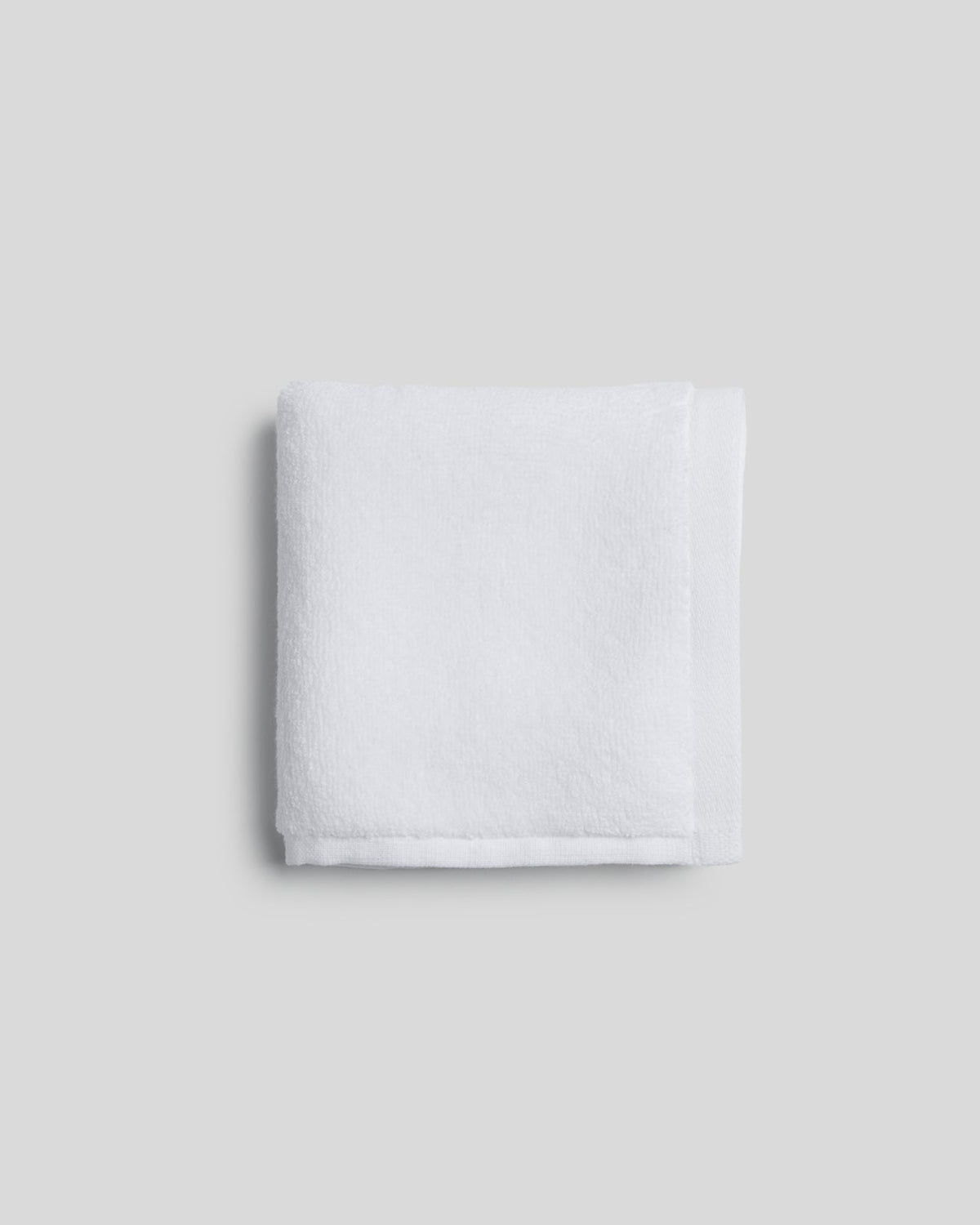 Organic Plush Towels (White) - Washcloth
