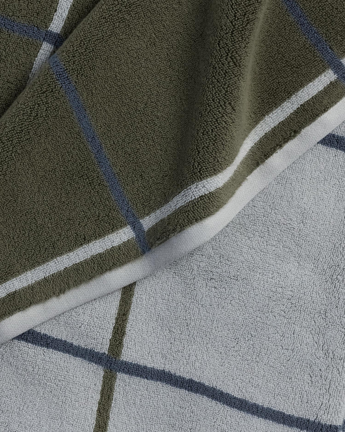 Organic Plush Towels (Thyme Windowpane) - Image 3
