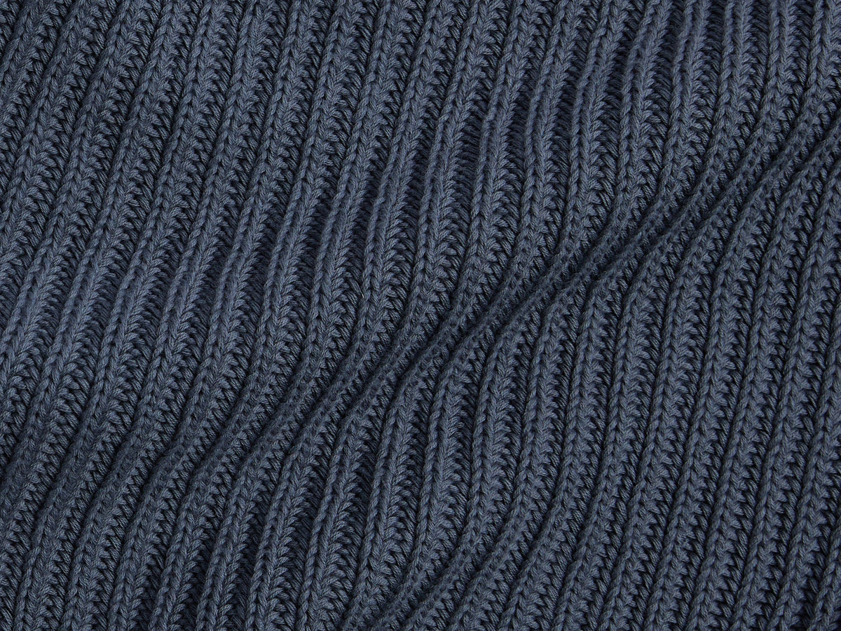 Organic Rib Knit Throw (Dusk) - Image 3