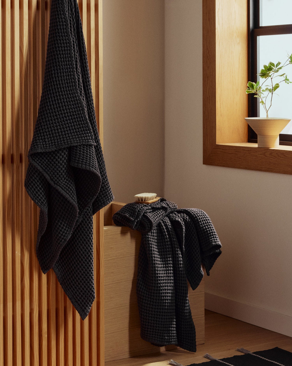 6+6 Waffle Bath Bundle - Onyx - Image 2
