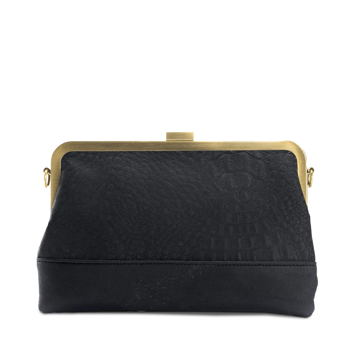Evening Clutch - Black Croco