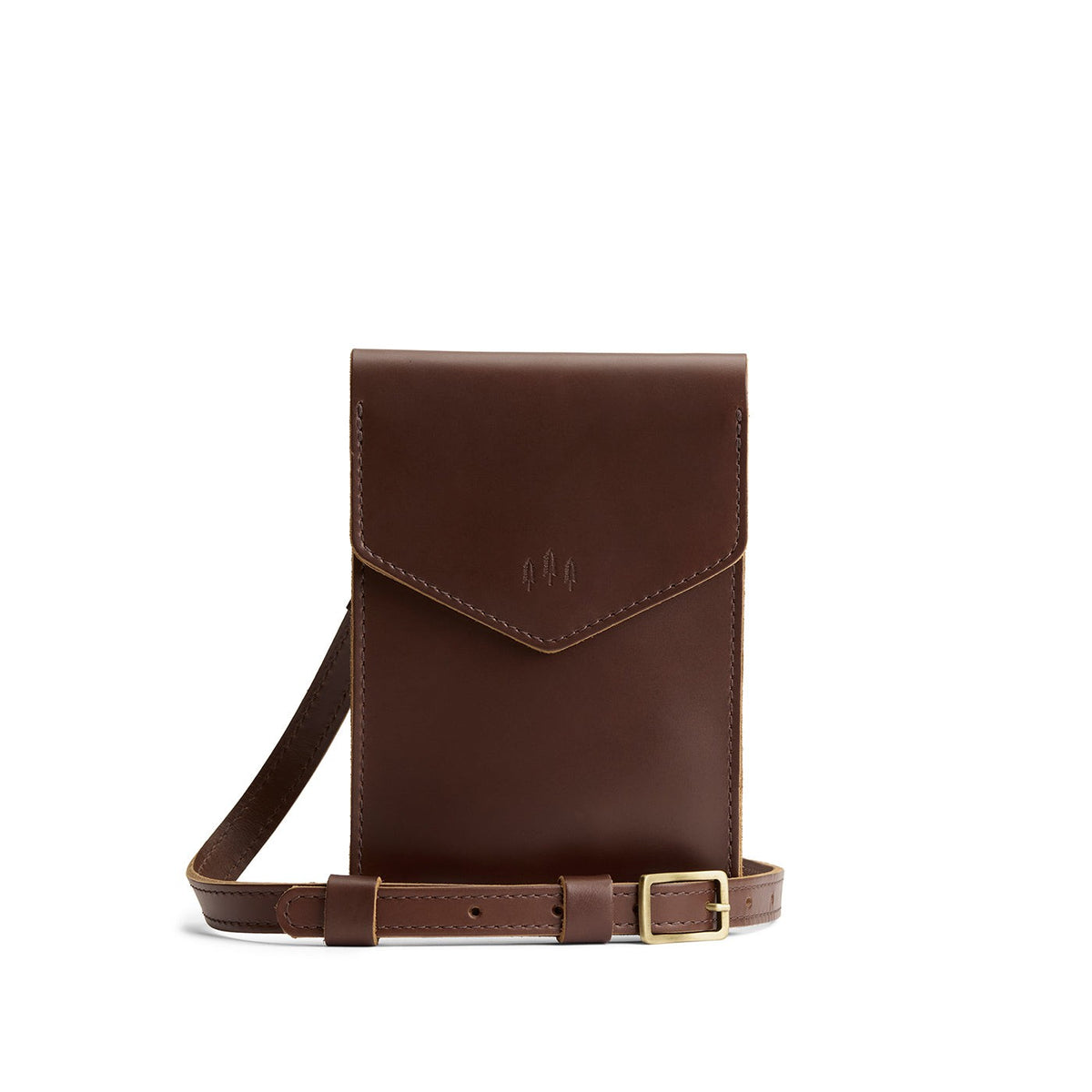 'Almost Perfect' Parker Phone Bag - Chocolate Brown