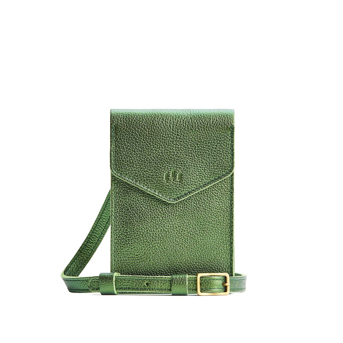 Parker Phone Bag - Metallic Greench