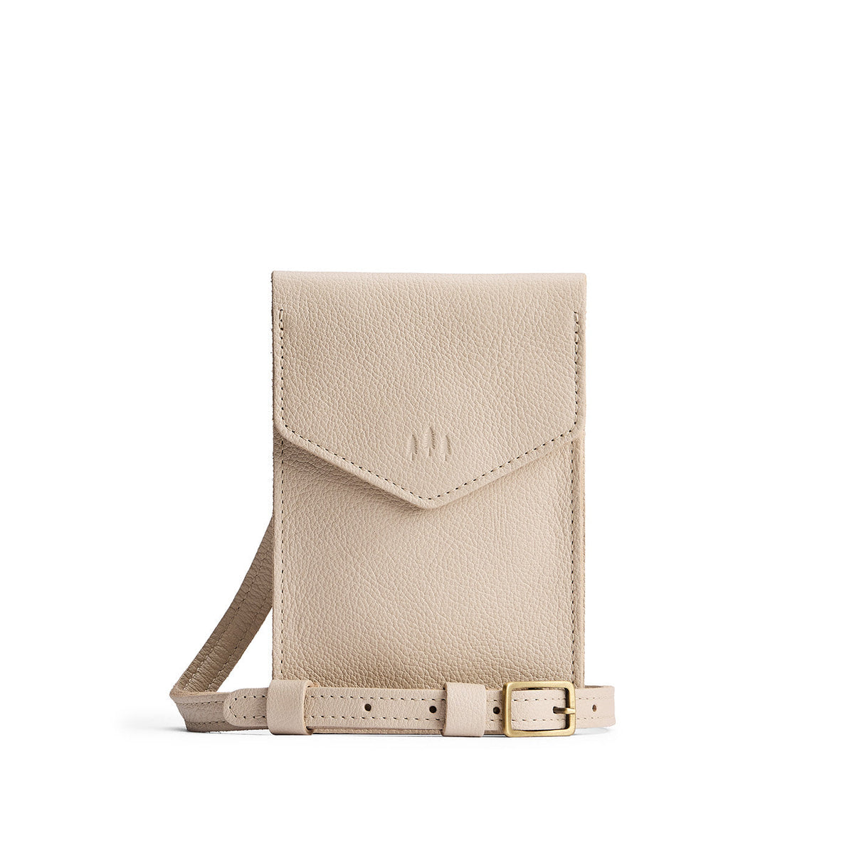 Parker Phone Bag - Pebbled Bone