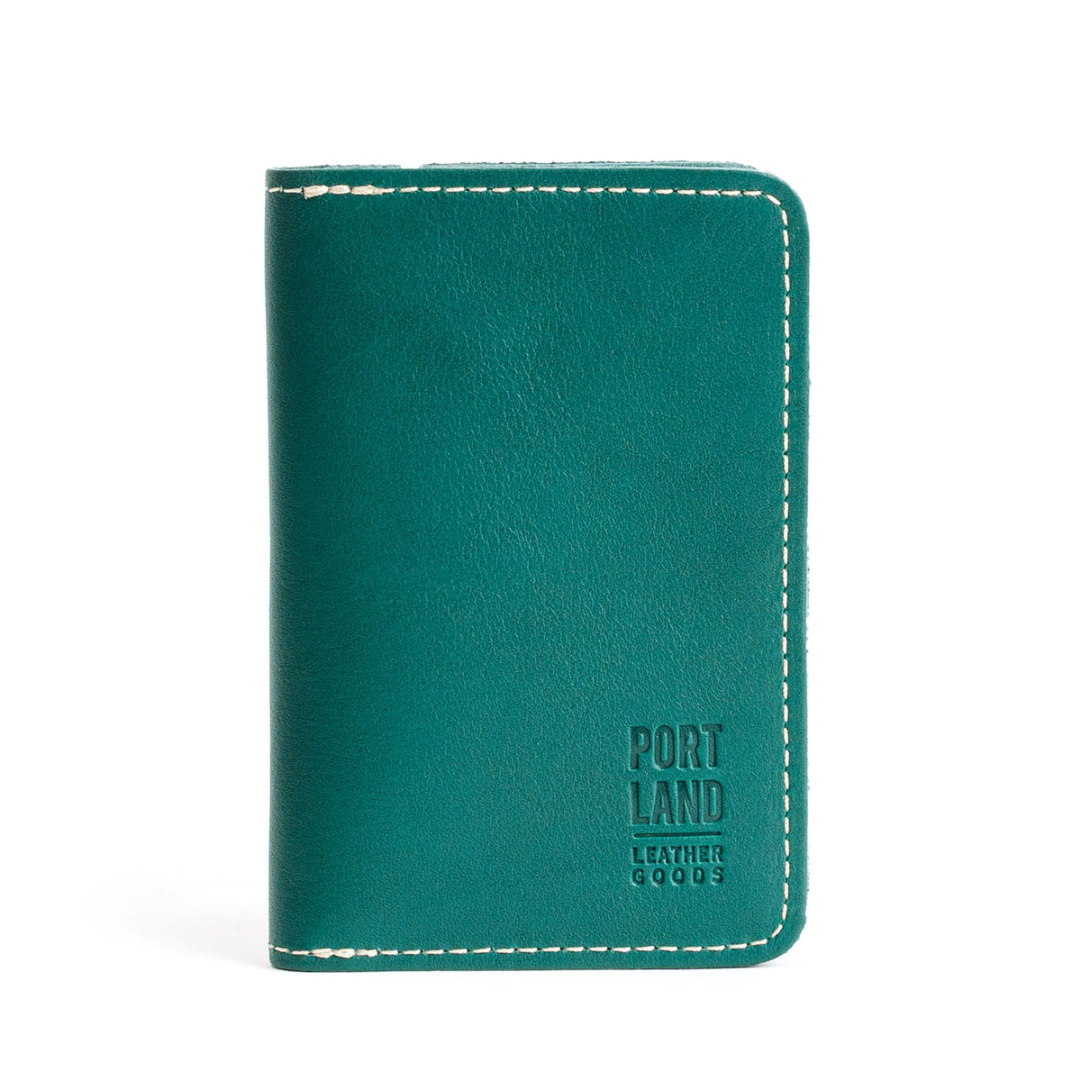 'Almost Perfect' Leather Modern Passport Holder - Peacock