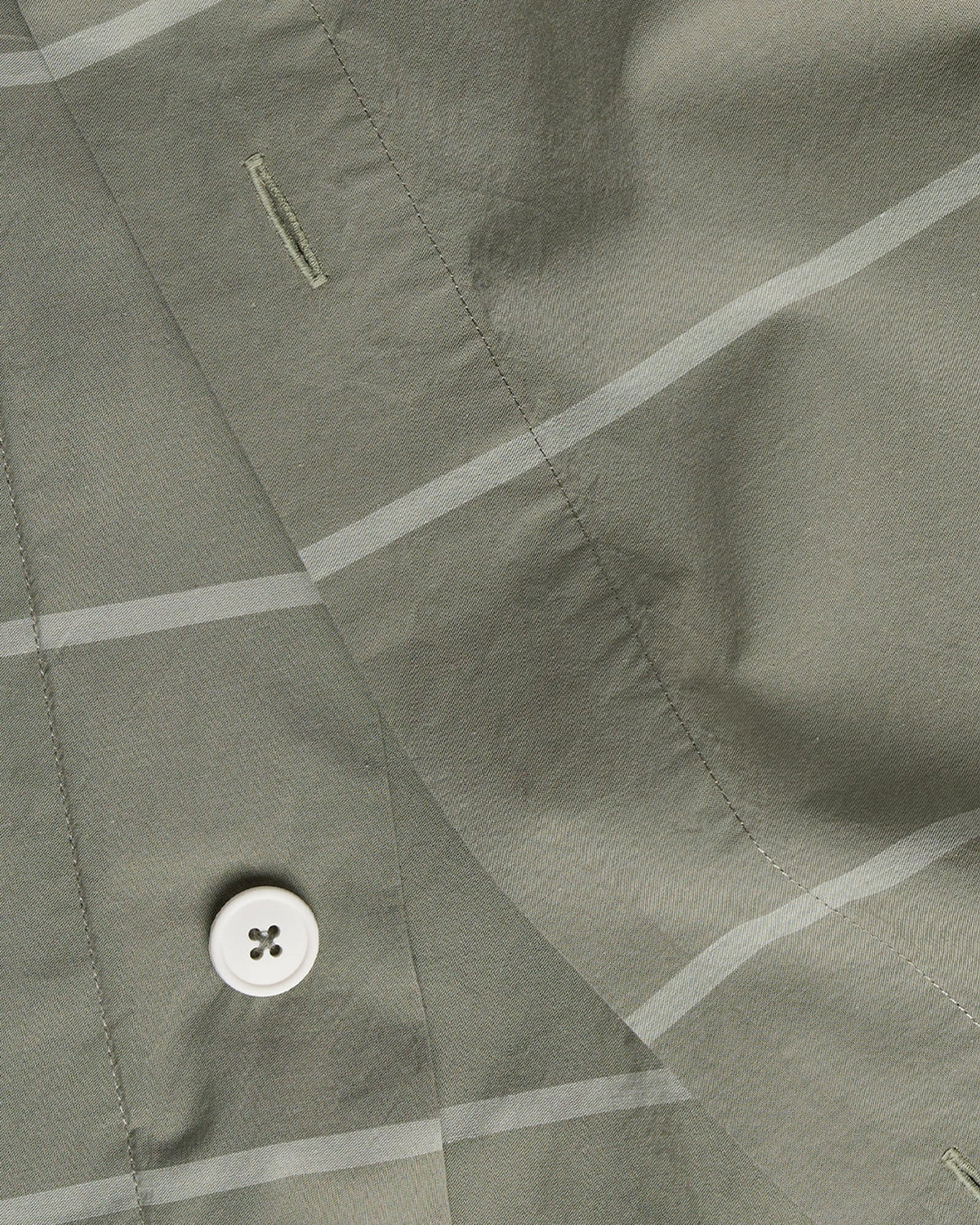 Percale Duvet Cover (Moss Stripe) - Image 3