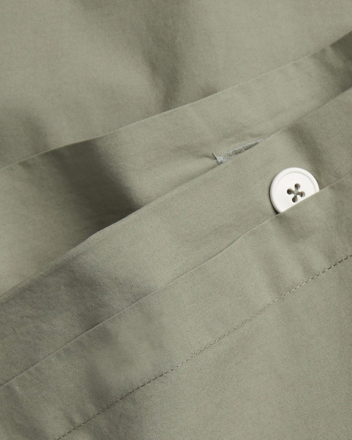 Percale Duvet Cover (Moss) - Image 3
