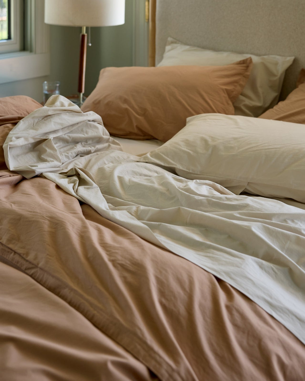 Percale Duvet Cover Set - Adobe TW/XL - Image 4