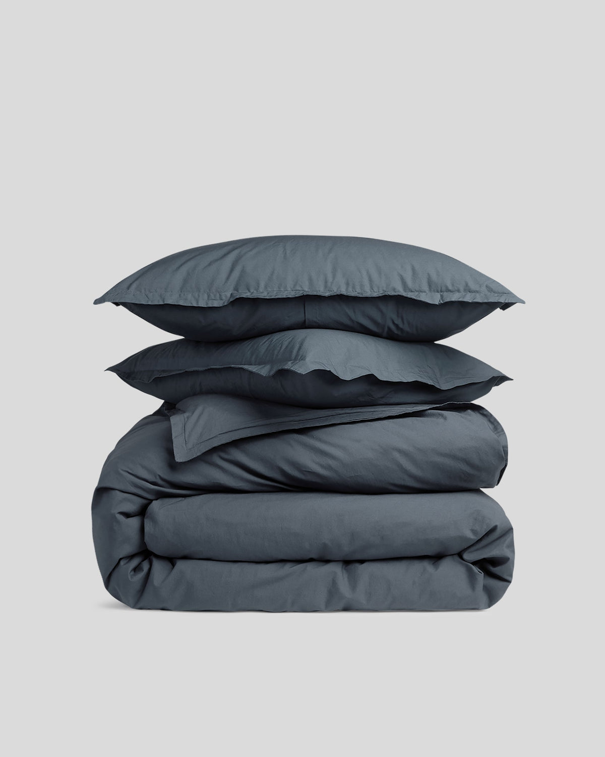 Percale Duvet Cover Set - Dusk TW/XL