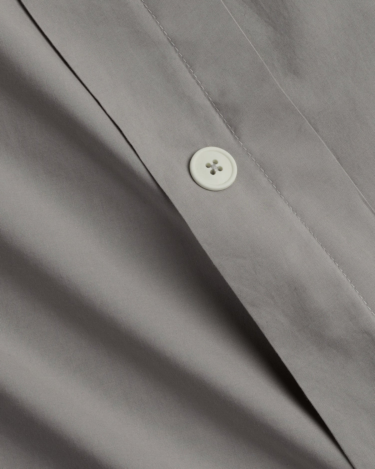 Percale Duvet Cover Set - Pebble K/CK - Image 3