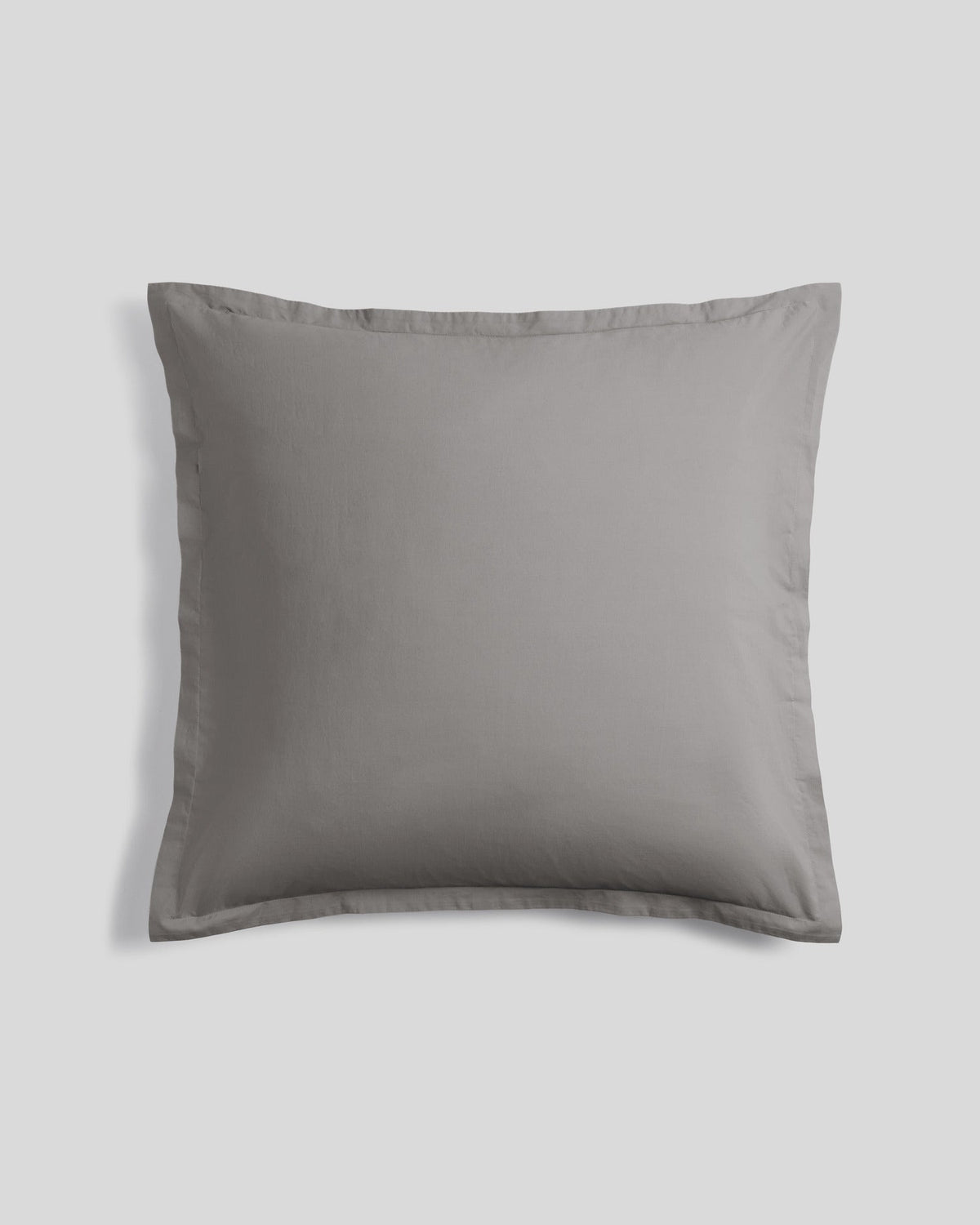 Percale Euro Sham (Pebble)
