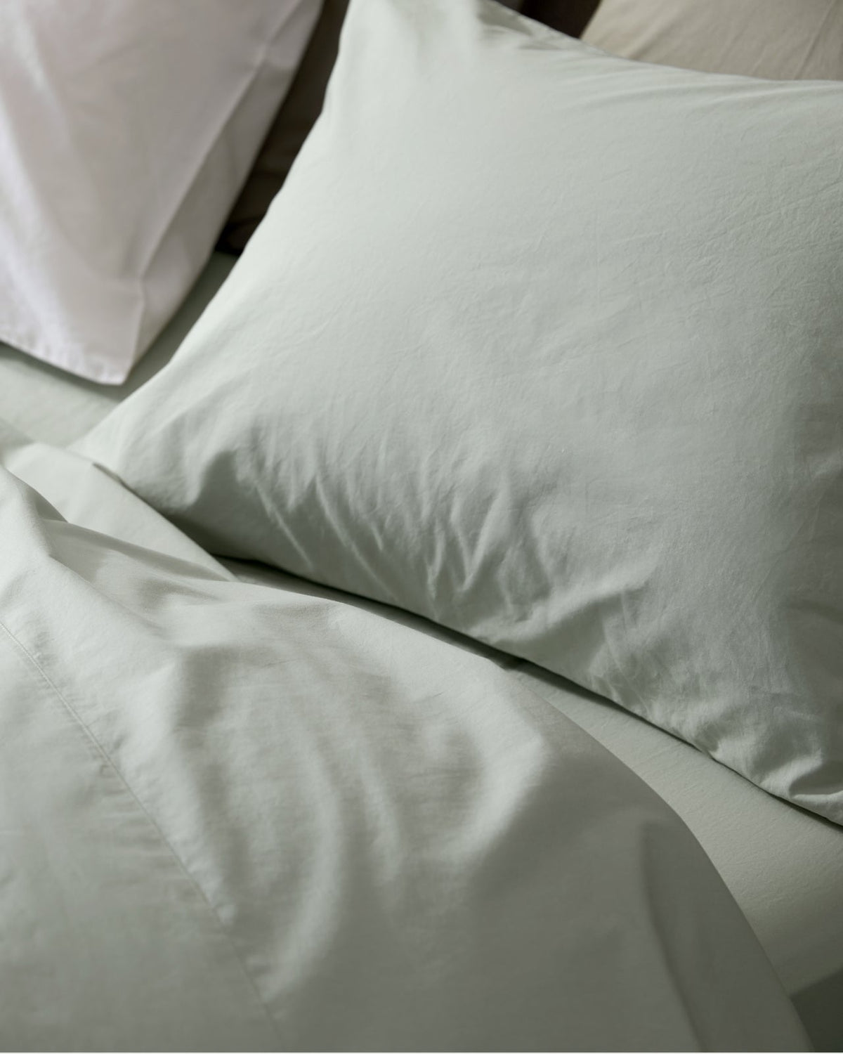 Percale Pillowcase Set - FINAL SALE (Sage) - Image 2