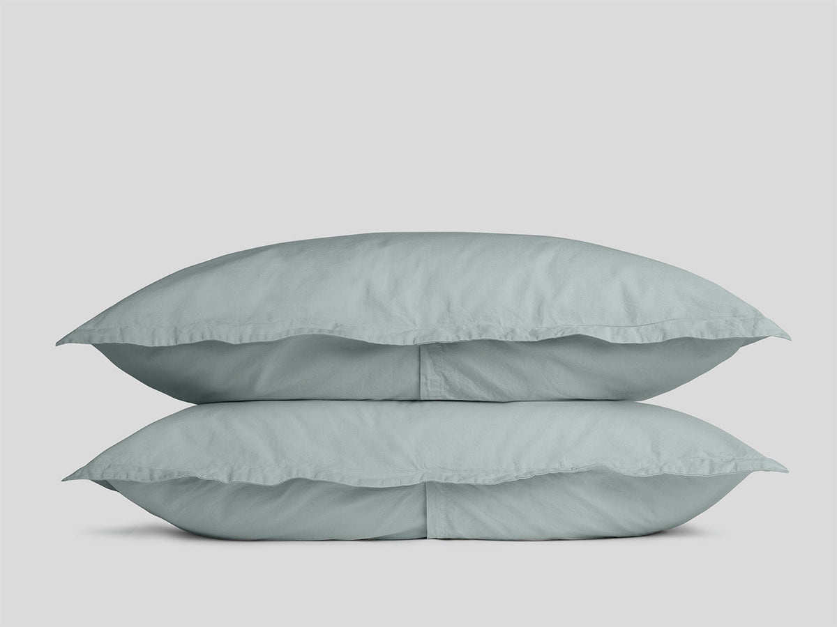 Percale Sham Set - FINAL SALE (Spa) - Image 3