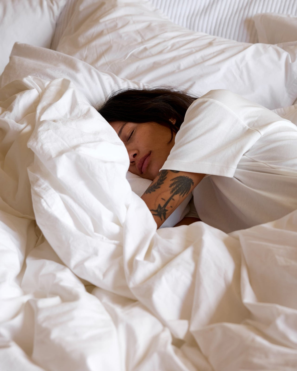 Percale Sheet Set - White K/CK - Image 4