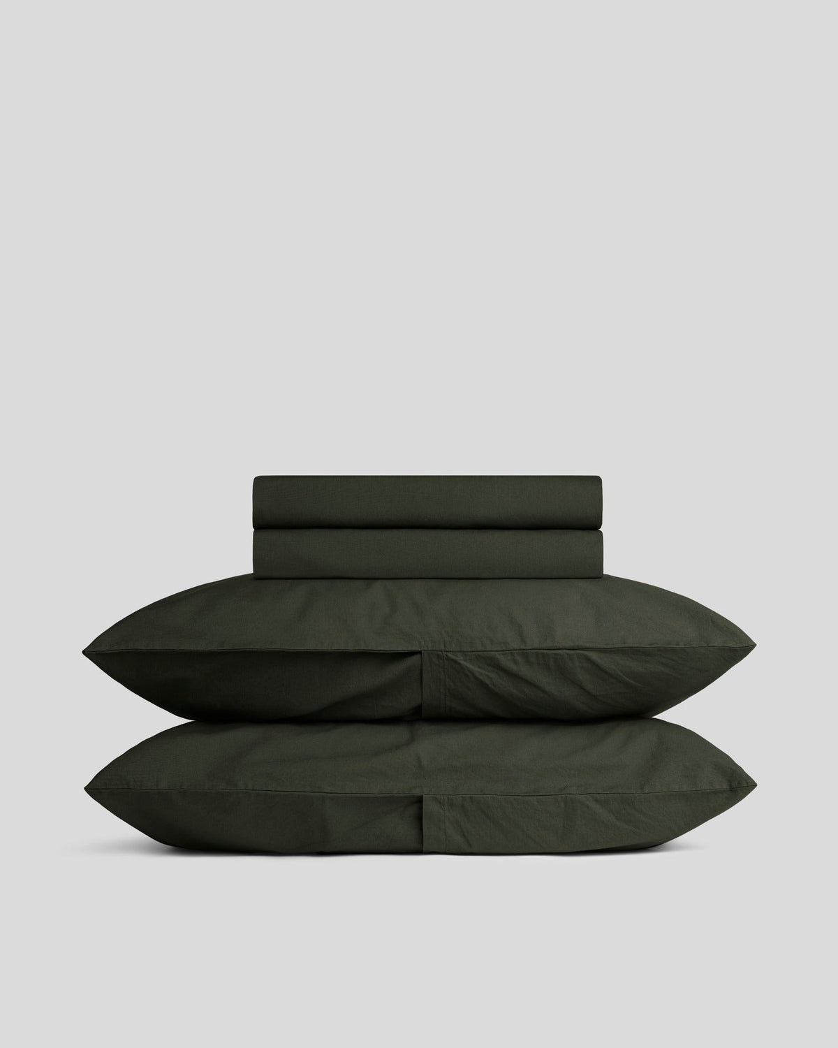 Percale Sheet Set - Evergreen K/CK