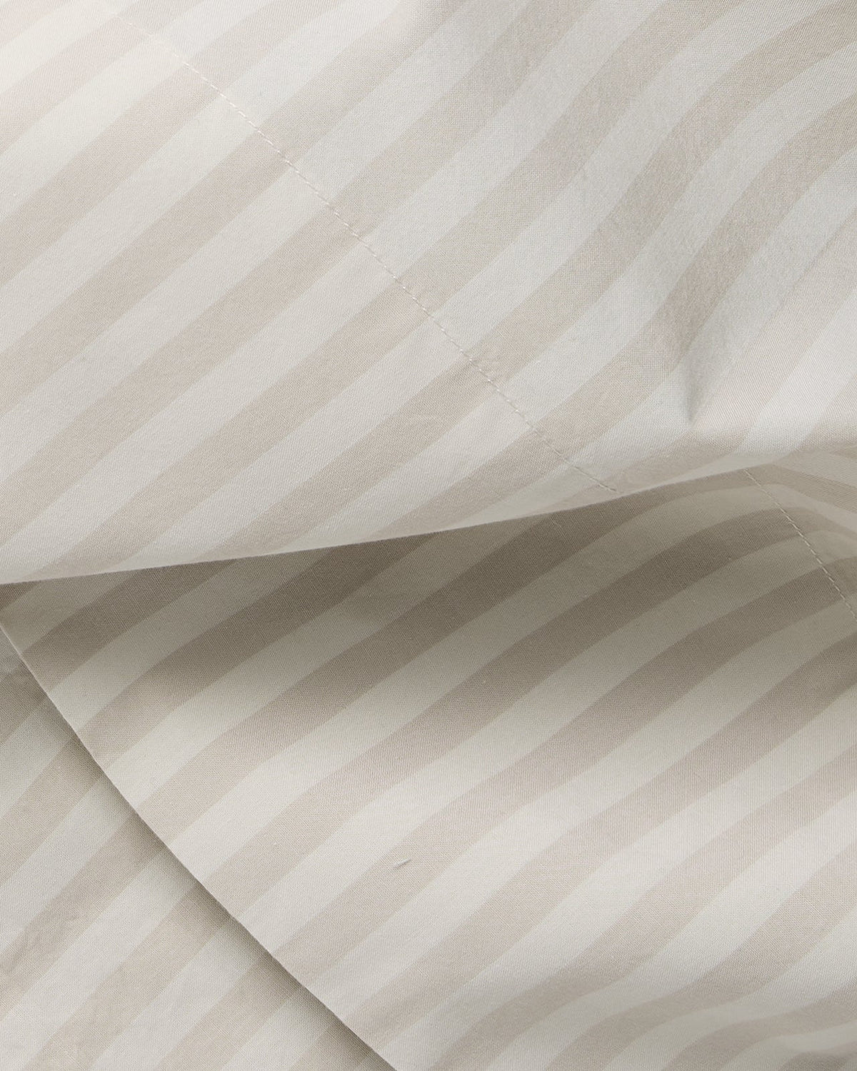 Percale Top Sheet (Bone Stripe) - Image 3