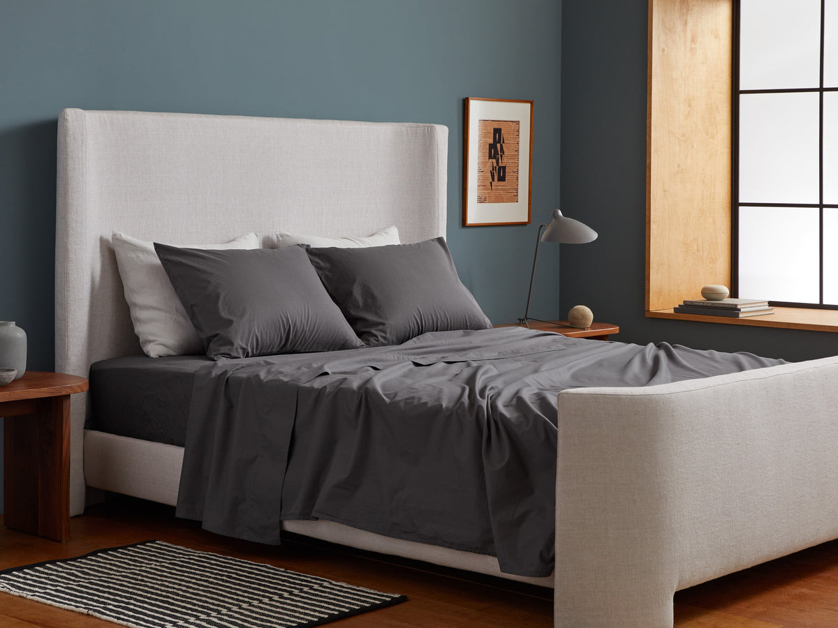 Percale Top Sheet - FINAL SALE (Slate) - Image 4