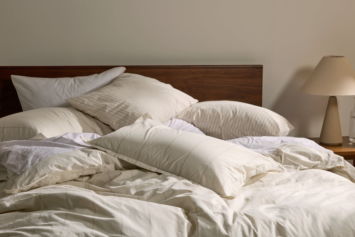 Percale Venice Set - Bone Stripe F/Q - Image 4