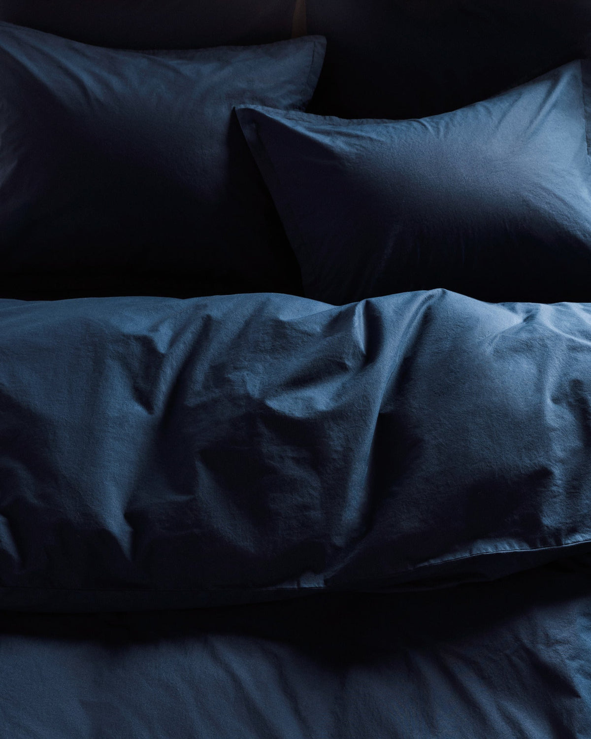 Percale Duvet Cover Set - Ink K/CK - Image 5