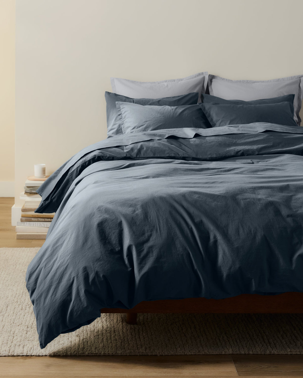 Percale Duvet Cover Set - Dusk K/CK - Image 4
