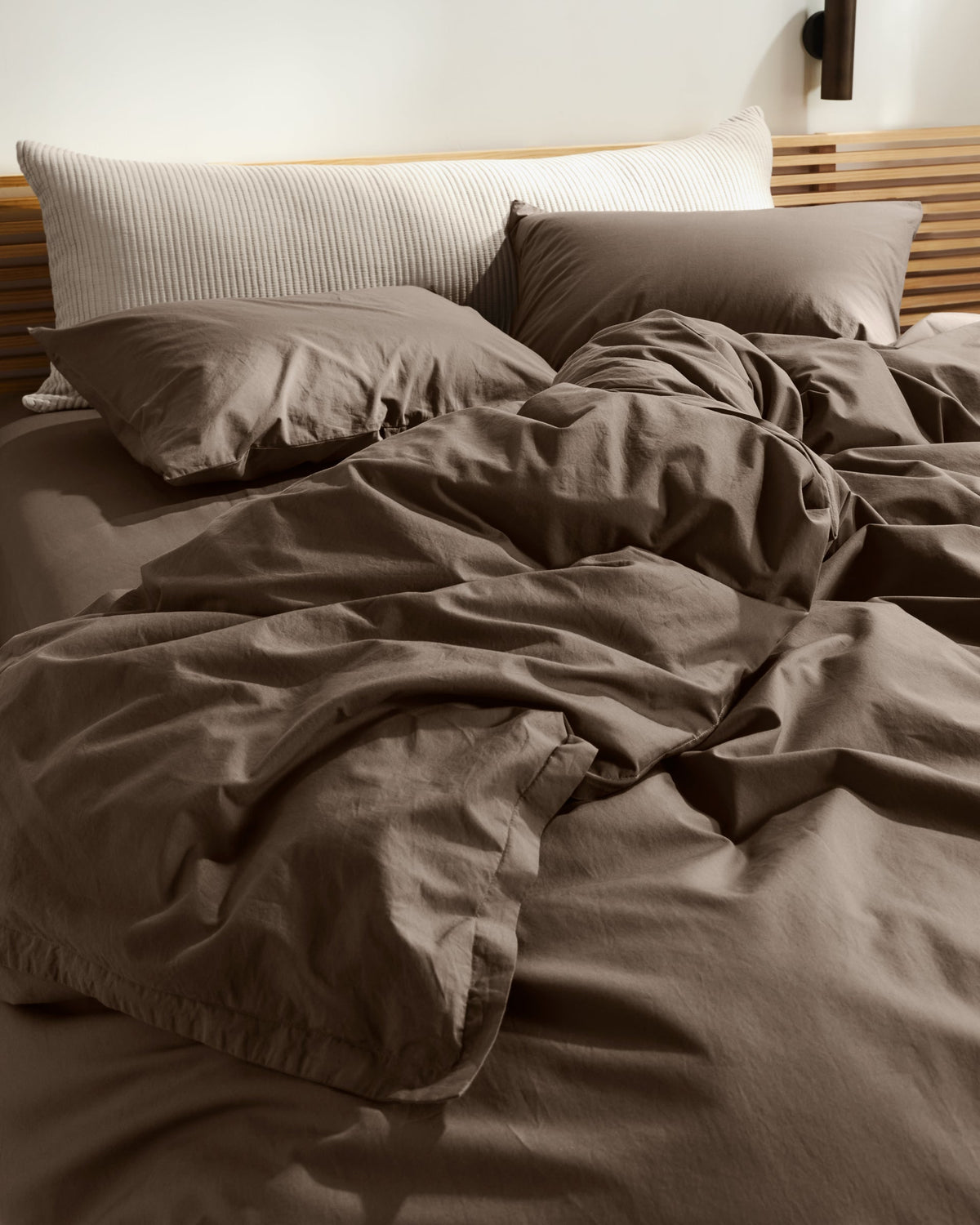 Percale Duvet Cover (Warm Grey) - Image 2