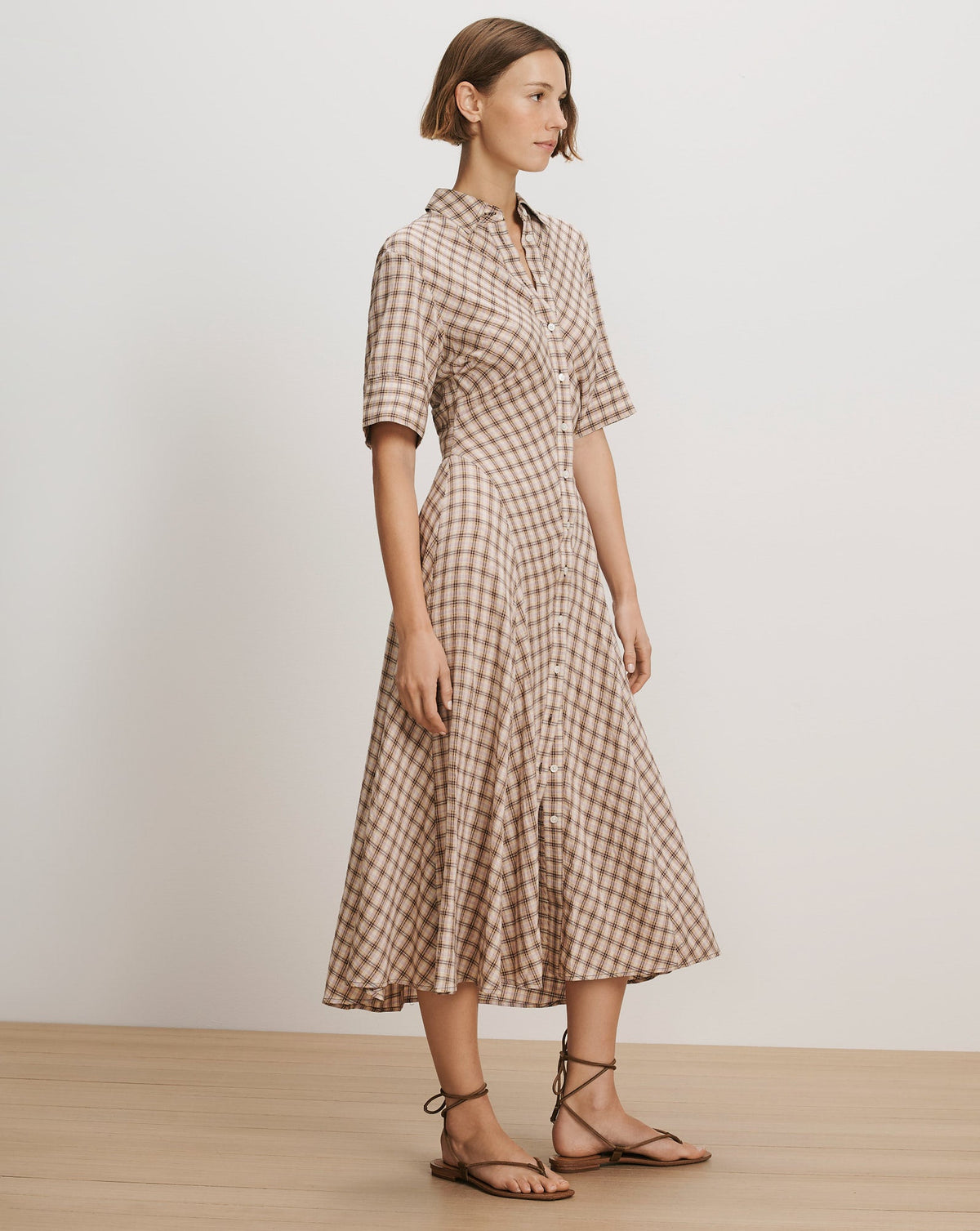 Perenna Plaid Shirtdress - Image 2