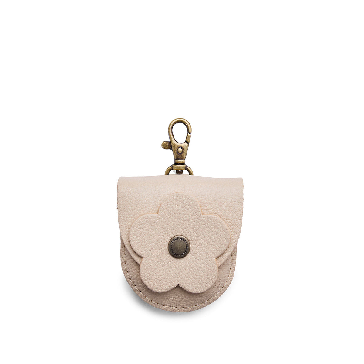 Petunia Pouch - Pebbled Bone