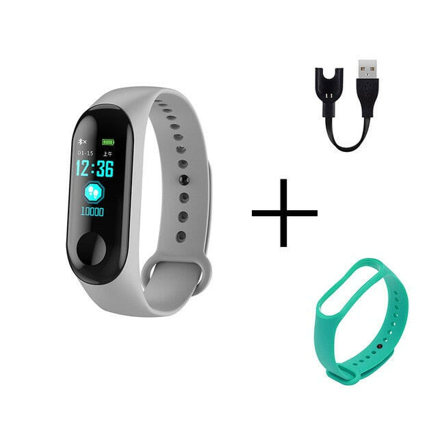 Smart Wrist Watch for Healthy Living - gray green