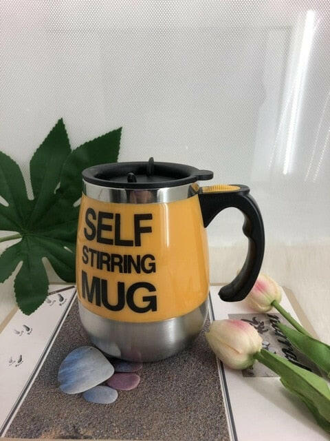 Automatic self Stirring Mug - Orange