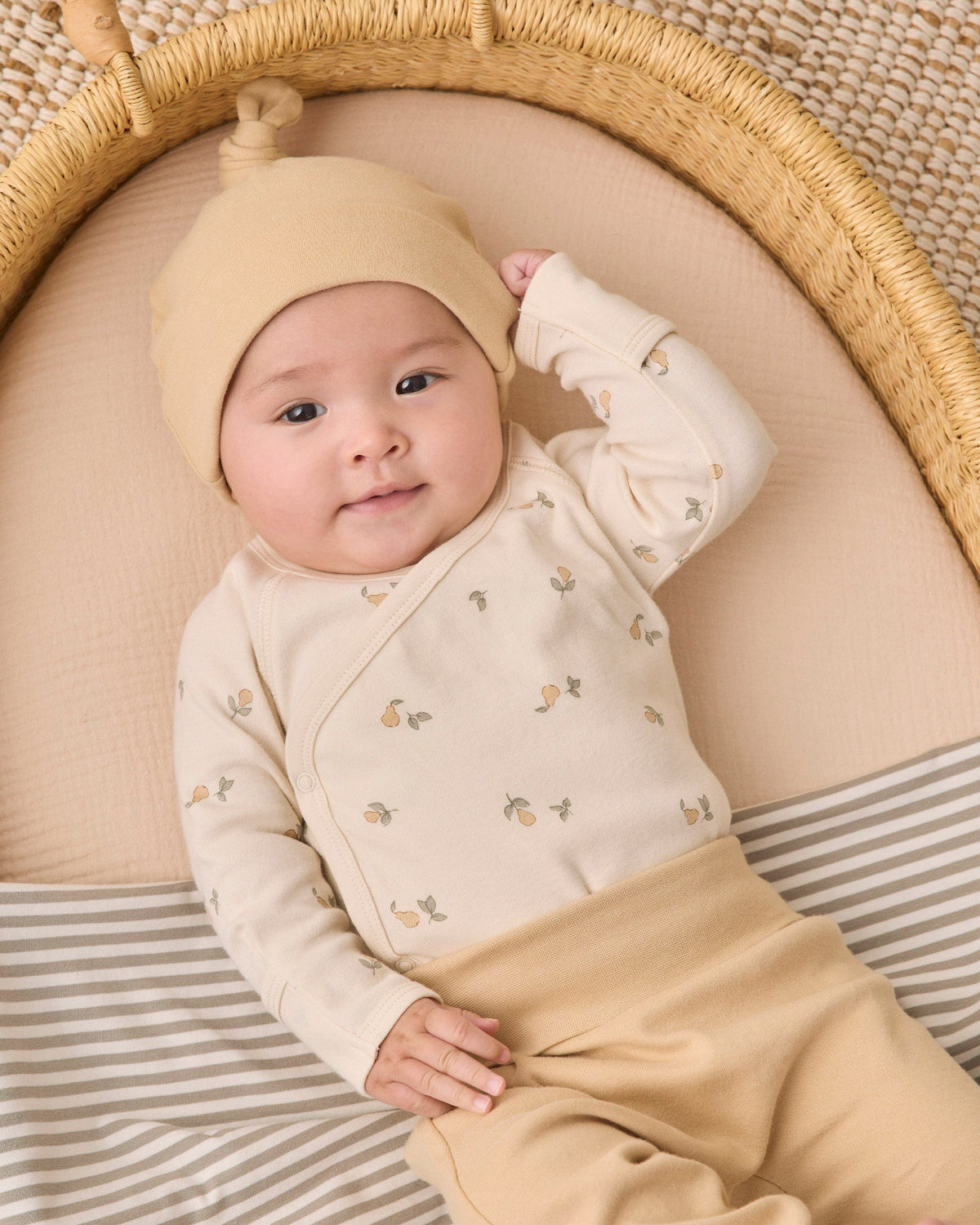 Quincy Mae Swaddle - Laurel Stripe, OS - Image 3