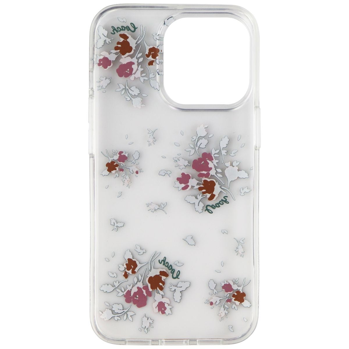 Coach Protective Hardshell Case for iPhone 13 Pro - Rose Bouquet/Clear - New - Image 3
