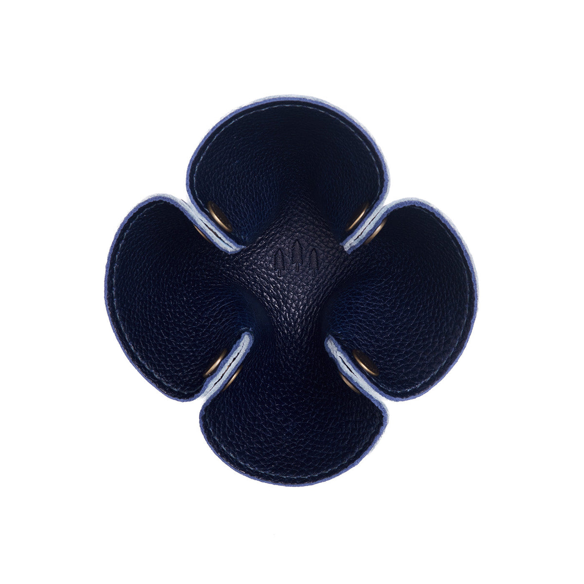 Reversible Clover Trinket Tray - Cobalt