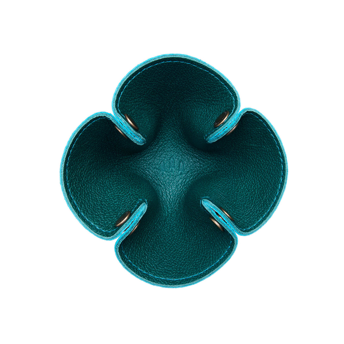 Reversible Clover Trinket Tray - Sea Glass