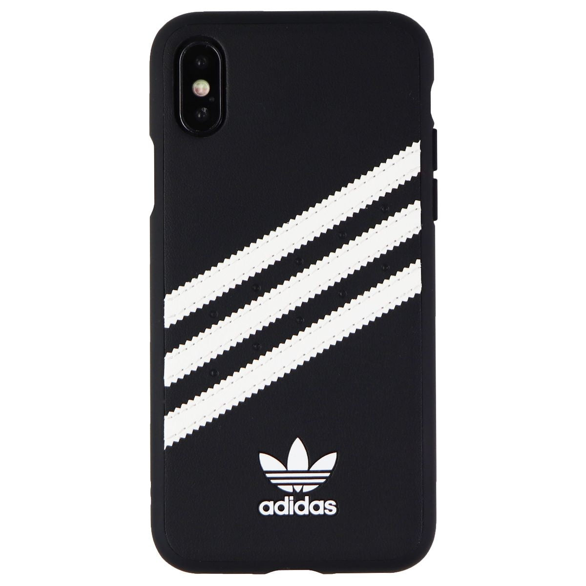 Adidas 3-Stripes Samba Snap Case for Apple iPhone XS / X - Black / White Stripes - New - Image 2