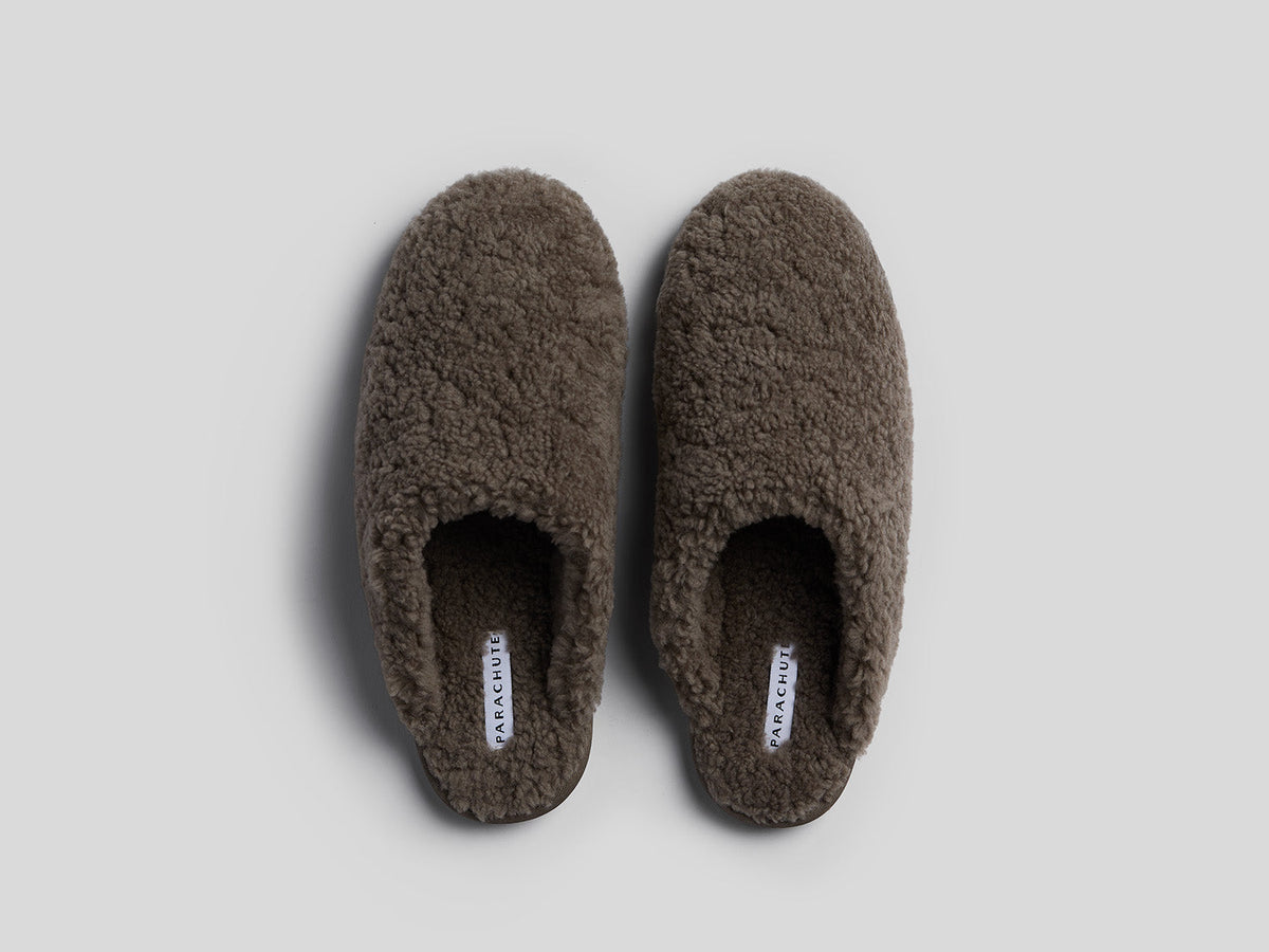 Shearling Wool Clogs (Ash)