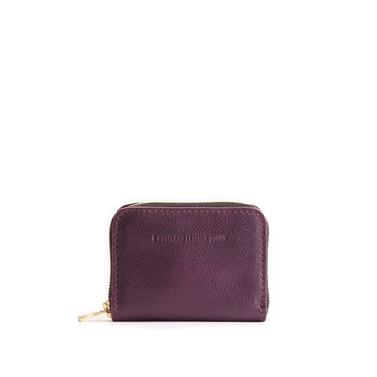 Small Zip Wallet - Plum