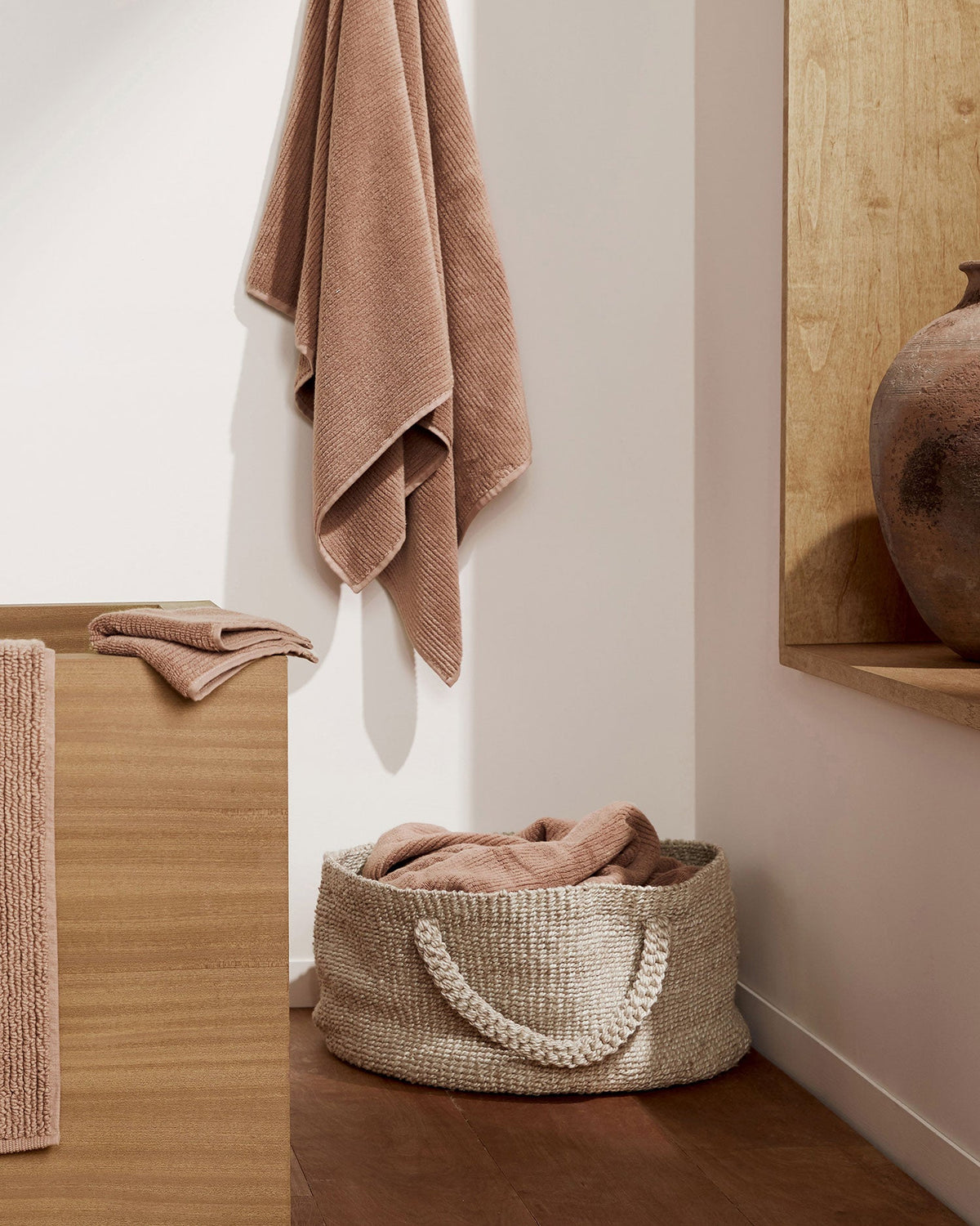 6+6 Soft Rib Bath Bundle - Adobe - Image 2