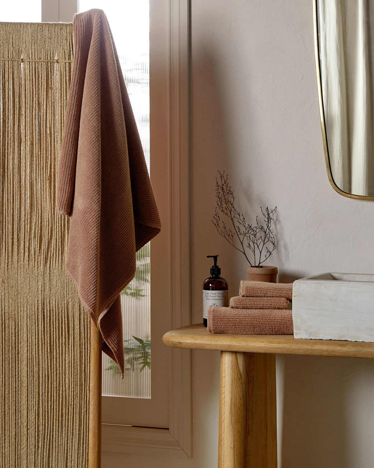 4+4 Soft Rib Bath Bundle - Adobe - Image 5