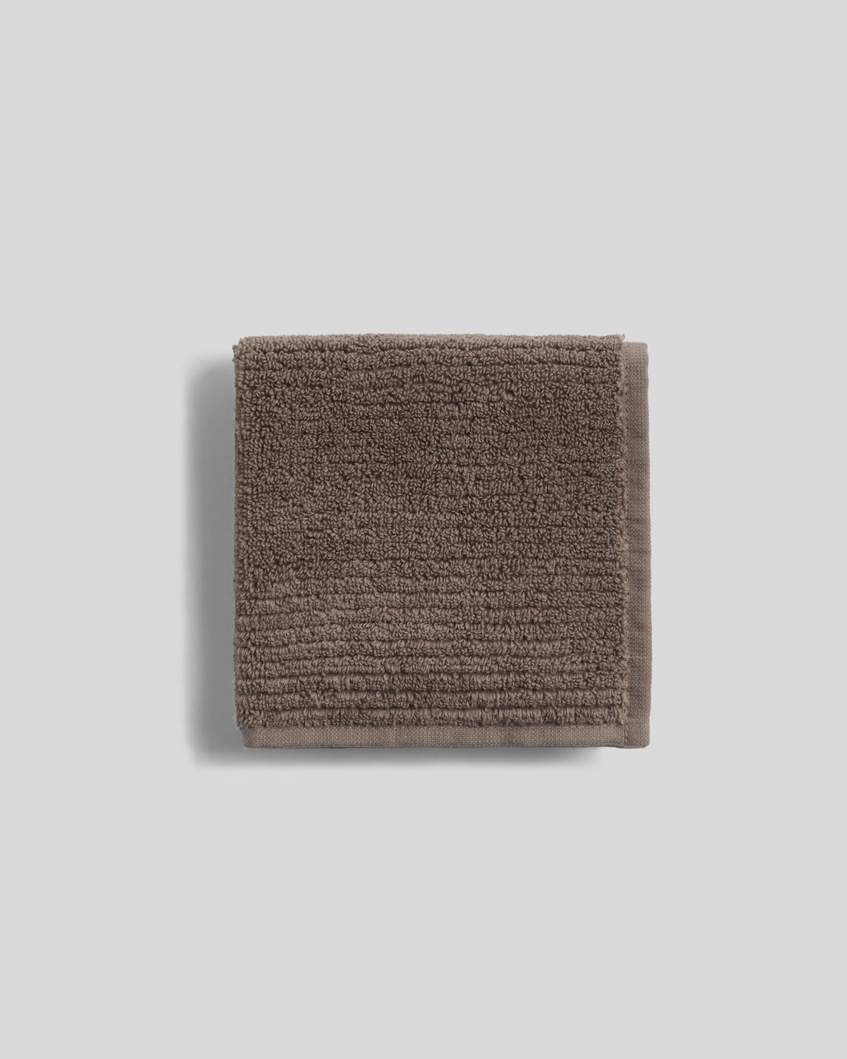 Soft Rib Towels (Warm Grey) - Washcloth