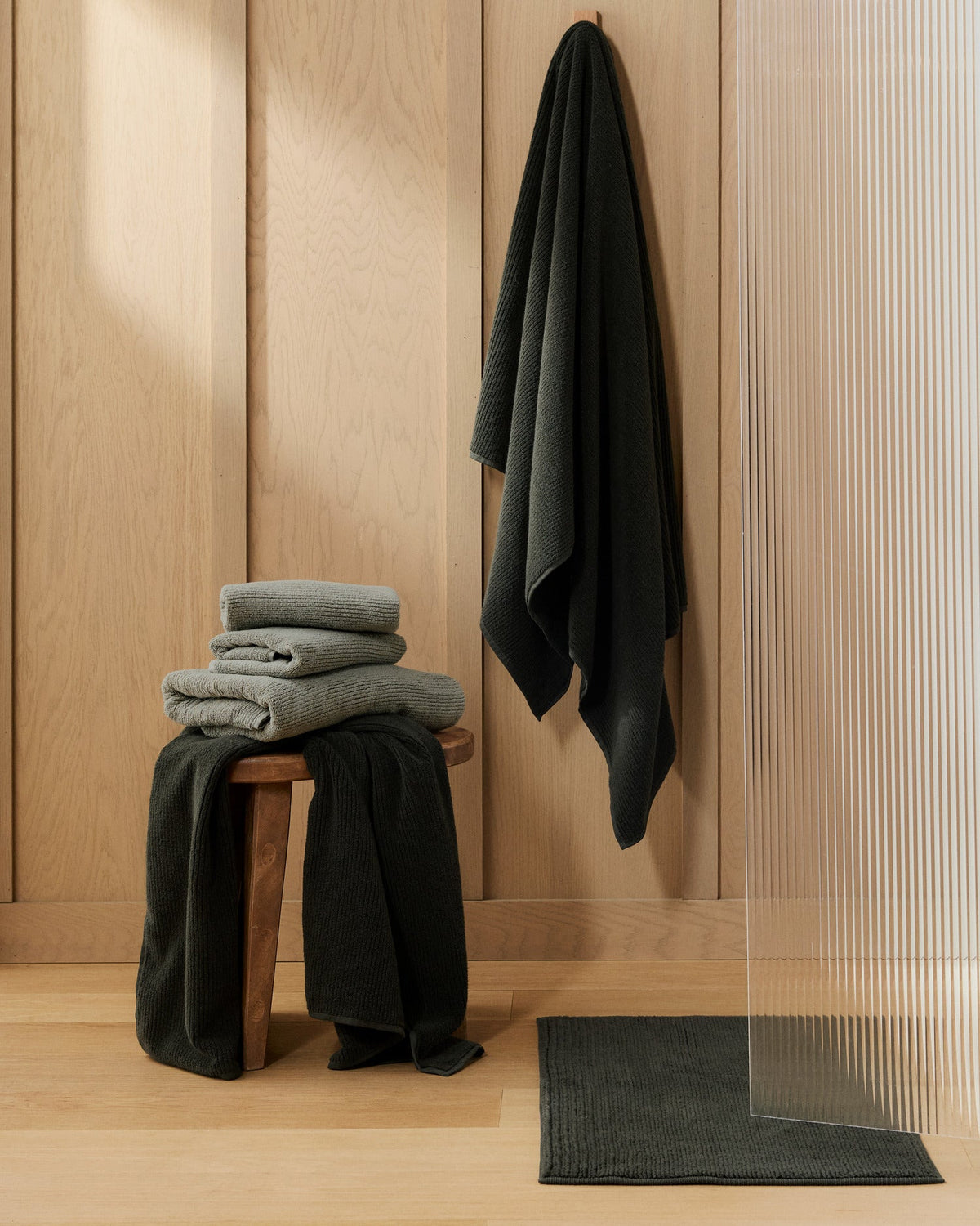 4+4 Soft Rib Bath Bundle - Evergreen - Image 2