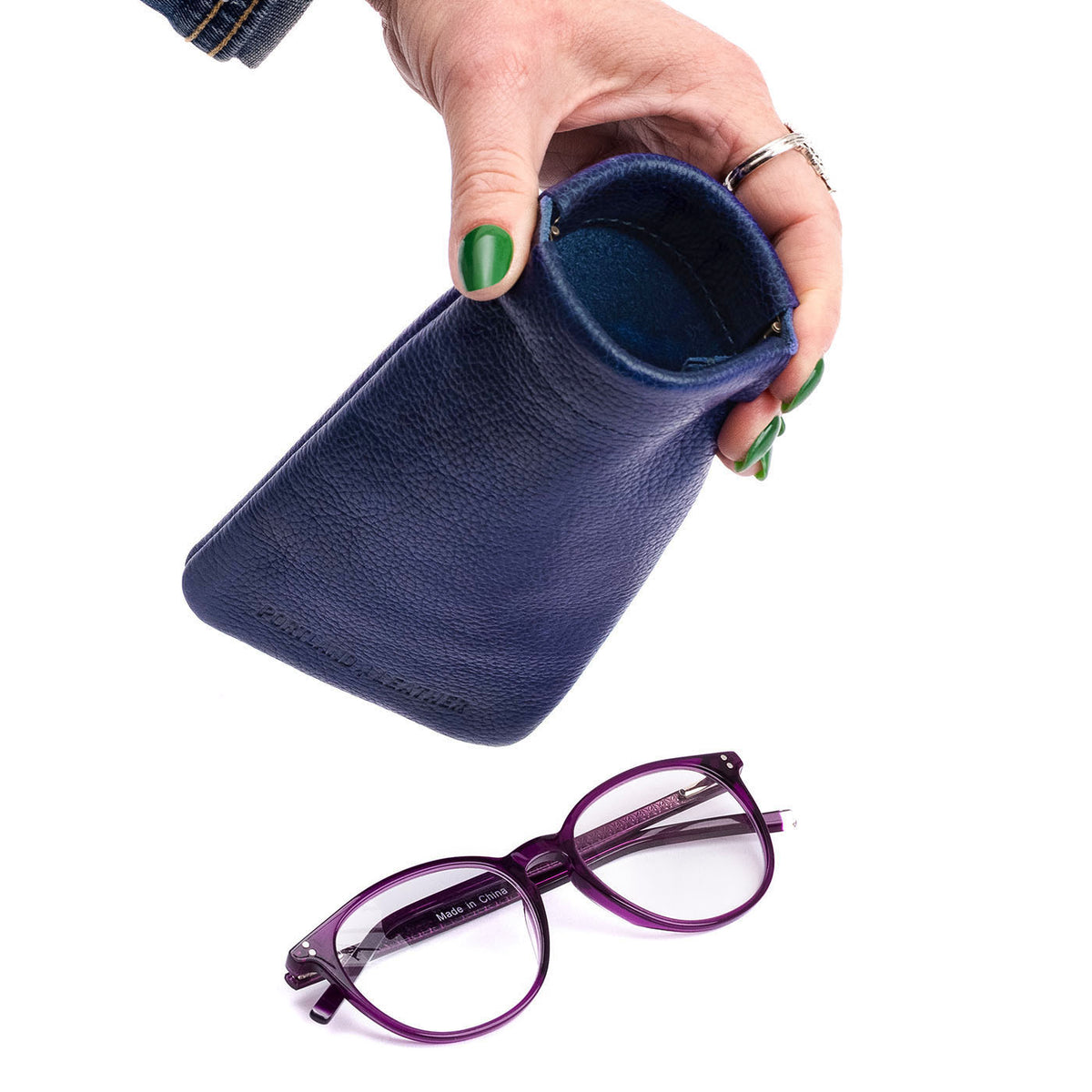 Squeeze Eyeglass Case - Cobalt